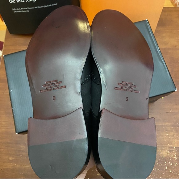 John Bakery Leather Double Monk Wingtip Loafers - Picture 7 of 9